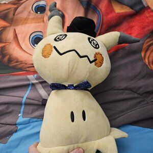 Build A Bear Mimikyu Pokemon Plush With Bow tie & Hat BAB Large 18” Stuffy